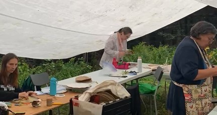 Atelier TERRITOIRE INTIME, étape création des mobiles